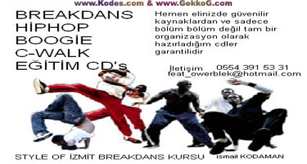 breakdans hiphop r&b c walk eğitim cd