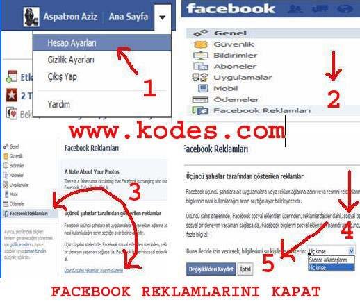 facebook reklamlarini kapat facebook reklamlarini kapat